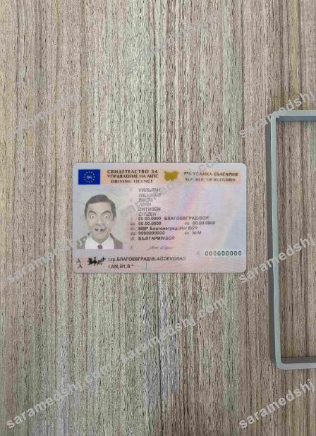 Bulgaria driving license (2010 – present) photolook FRONT